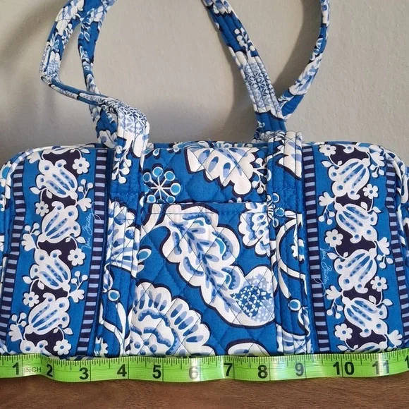 Vera Bradley 100 Handbag Blue Lagoon - Picture 2 of 12
